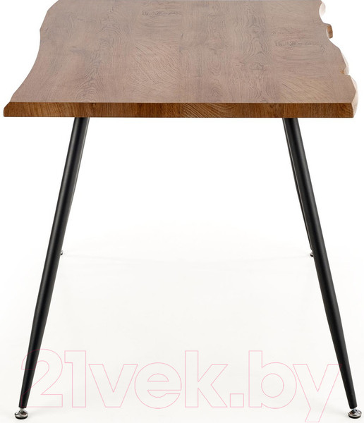 Изображение товара Обеденный стол Halmar Larson 120x80x77 (дуб натуральный/черный)