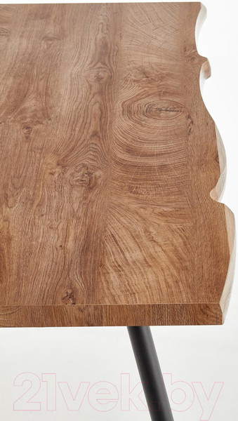 Изображение товара Обеденный стол Halmar Larson 120x80x77 (дуб натуральный/черный)