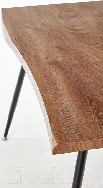 Изображение товара Обеденный стол Halmar Larson 120x80x77 (дуб натуральный/черный)