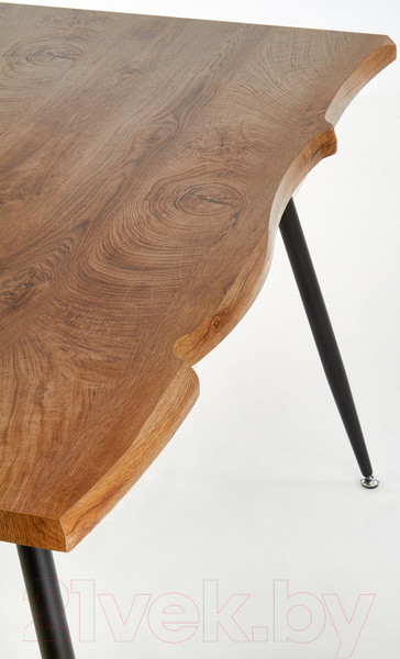 Изображение товара Обеденный стол Halmar Larson 120x80x77 (дуб натуральный/черный)