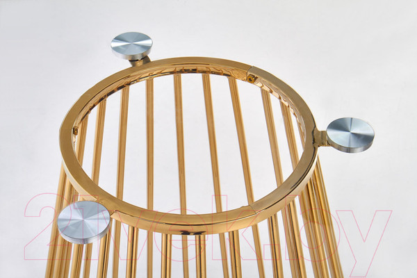 Изображение товара Обеденный стол Halmar Liverpool 120x75 (прозрачный/золото)