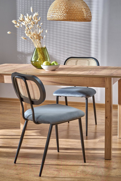 Изображение товара Обеденный стол Halmar Maurycy раскладной 118-158x75x76 (дуб крафт)