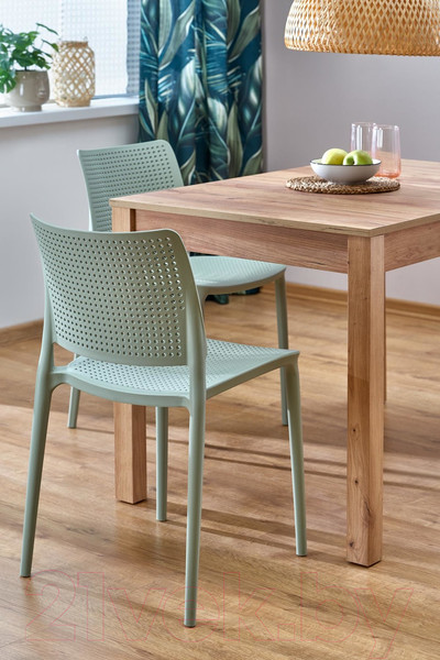 Изображение товара Обеденный стол Halmar Maurycy раскладной 118-158x75x76 (дуб крафт)