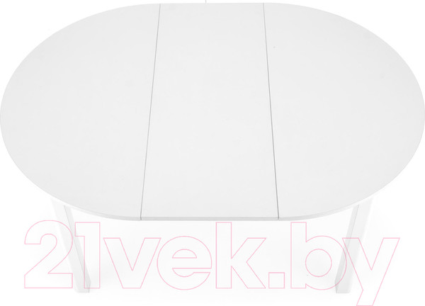 Изображение товара Обеденный стол Halmar Ringo раскладной 102-142x102x76 (белый/белый)