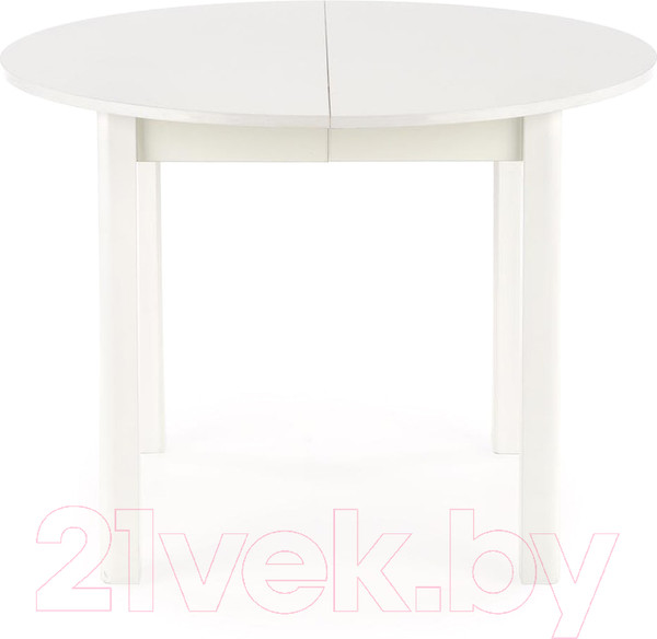 Изображение товара Обеденный стол Halmar Ringo раскладной 102-142x102x76 (белый/белый)