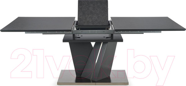 Изображение товара Обеденный стол Halmar Salvador раскладной 160-200x90x77 (темно-серый)