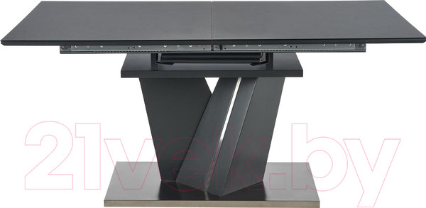 Изображение товара Обеденный стол Halmar Salvador раскладной 160-200x90x77 (темно-серый)