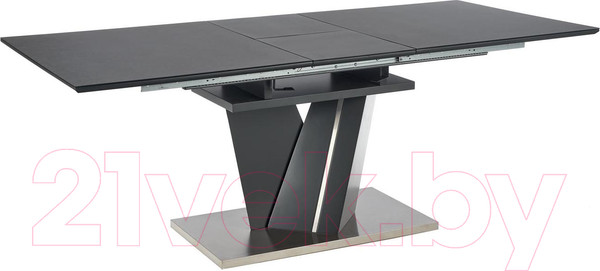 Изображение товара Обеденный стол Halmar Salvador раскладной 160-200x90x77 (темно-серый)