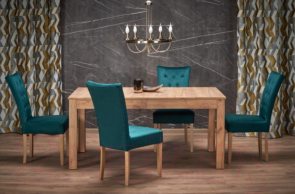 Изображение товара Обеденный стол Halmar Seweryn раскладной 160-300x90x76 (дуб крафт)