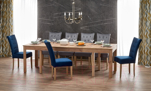 Изображение товара Обеденный стол Halmar Seweryn раскладной 160-300x90x76 (дуб крафт)