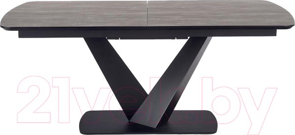 Изображение товара Обеденный стол Halmar Vinston раскладной 180-230x95x76 (темно-серый/черный)