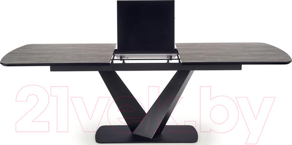 Изображение товара Обеденный стол Halmar Vinston раскладной 180-230x95x76 (темно-серый/черный)