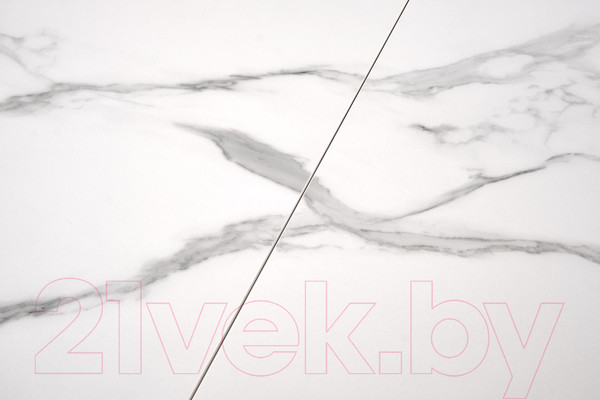 Изображение товара Обеденный стол Halmar Vivaldi раскладной 160-200x89x78 (белый мрамор/белый)