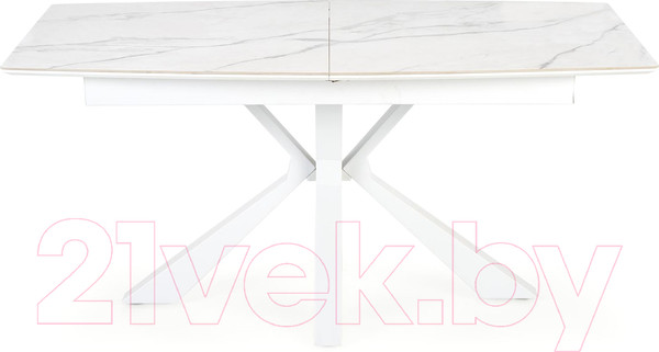 Изображение товара Обеденный стол Halmar Vivaldi раскладной 160-200x89x78 (белый мрамор/белый)