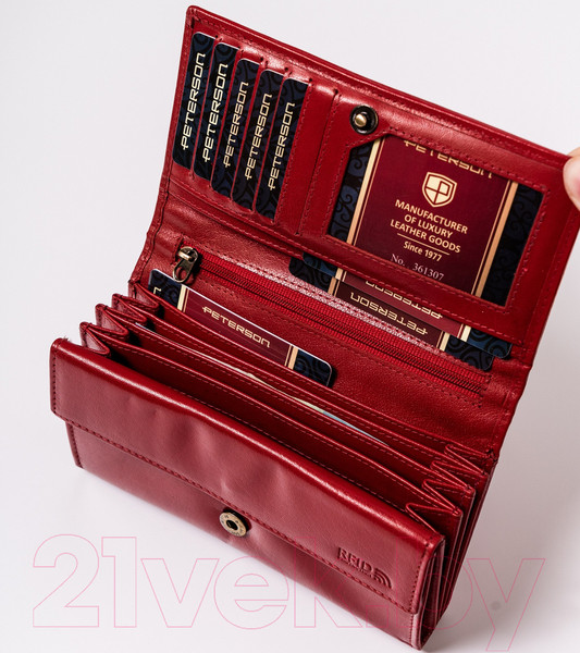 Изображение товара Портмоне Peterson PTN 438 2-3-1-5989 (красный)