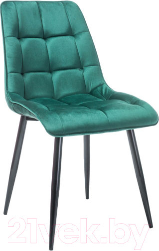 Изображение товара Стул Signal Chic Velvet (Bluvel 78, зеленый/черный)