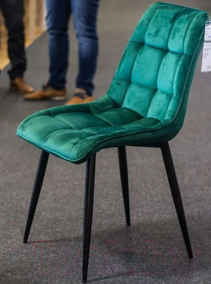Изображение товара Стул Signal Chic Velvet (Bluvel 78, зеленый/черный)
