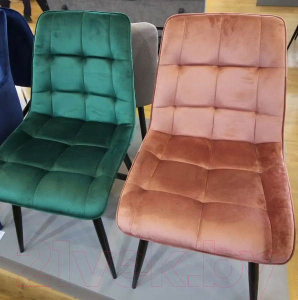 Изображение товара Стул Signal Chic Velvet (Bluvel 78, зеленый/черный)