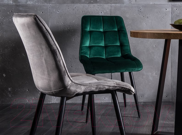 Изображение товара Стул Signal Chic Velvet (Bluvel 78, зеленый/черный)