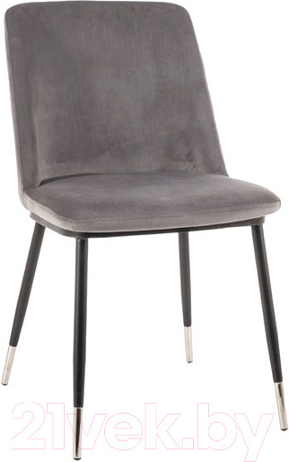 Изображение товара Стул Signal Jill Velvet (Bluvel 14, серый/черный/хром)