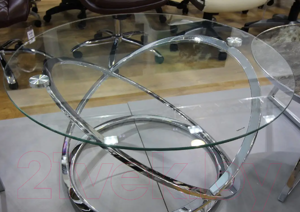 Изображение товара Журнальный столик Signal Eos B (прозрачный/хром)