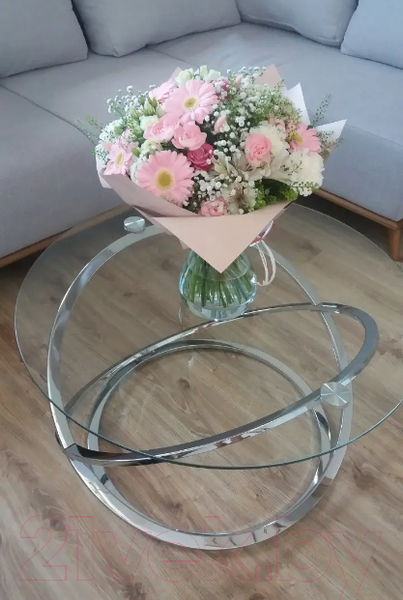 Изображение товара Журнальный столик Signal Eos B (прозрачный/хром)