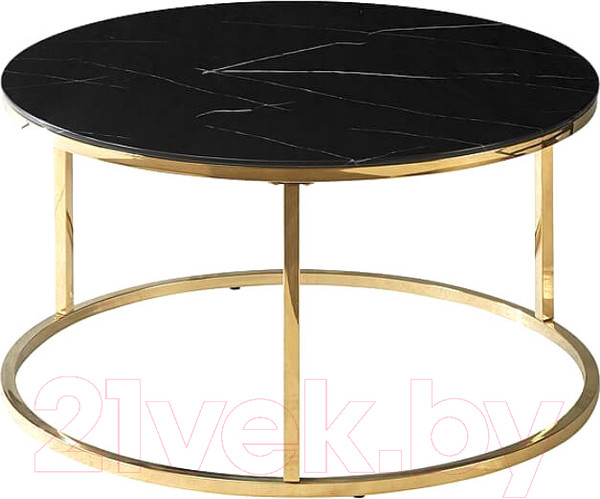 Изображение товара Журнальный столик Signal Sabine (эффект черного мрамора/золото)