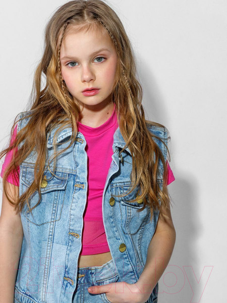 Изображение товара Футболка детская Amarobaby Best / AB-OD22-B2701/06-140 (розовый, р.140)