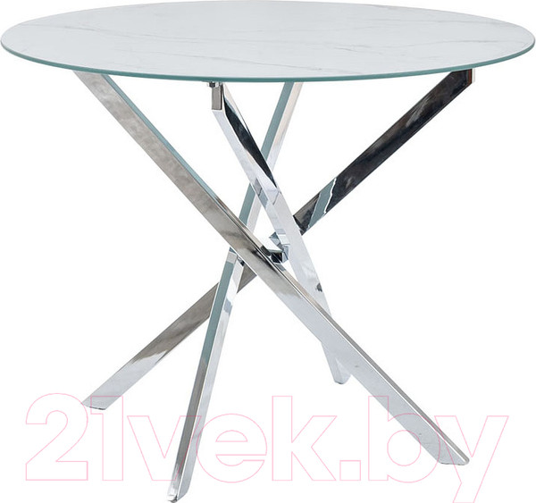 Изображение товара Обеденный стол Signal Agis (белый мрамор/хром)