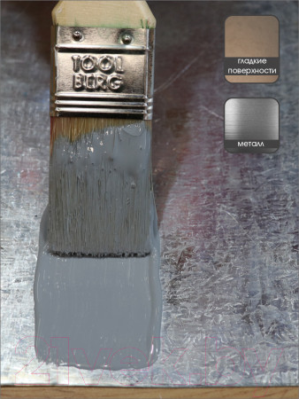 Изображение товара Эмаль Palizh Глянцевая (2.5кг, серая белка)