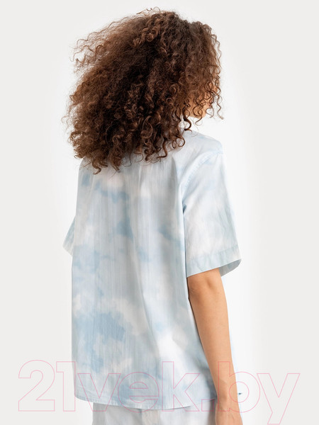 Изображение товара Рубашка Mark Formelle 112682 (р.170-84-90, голубая варка на белом)