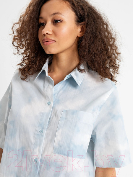 Изображение товара Рубашка Mark Formelle 112682 (р.170-88-94, голубая варка на белом)