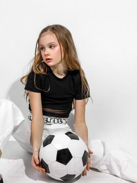 Изображение товара Футболка детская Amarobaby Best / AB-OD22-B2701/09-134 (черный, р.134)