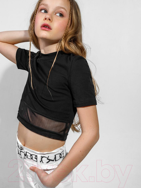 Изображение товара Футболка детская Amarobaby Best / AB-OD22-B2701/09-134 (черный, р.134)