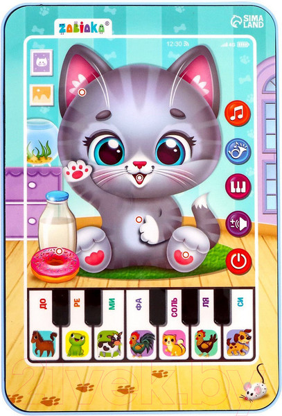 Изображение товара Развивающая игрушка Zabiaka Планшет. Котенок / 7044541
