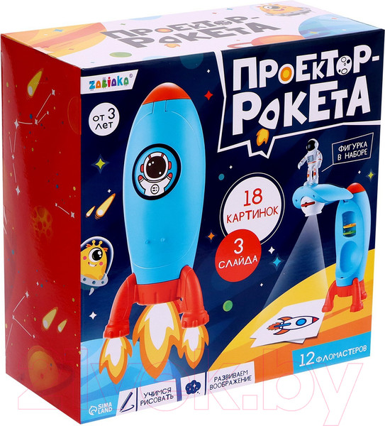 Изображение товара Развивающий игровой набор Zabiaka Проектор-ракета / 9228021