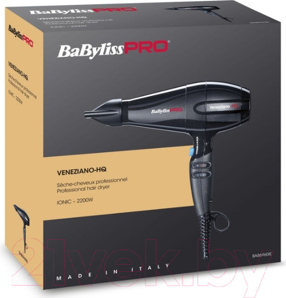 Изображение товара Профессиональный фен BaByliss Pro Veneziano-HQ / BAB6960IE