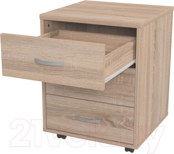 Изображение товара Тумба Seven Dreams Выкатная 3 ящика SD-250 (дуб сонома)
