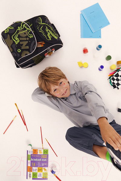 Изображение товара Школьный рюкзак Grizzly Dinosaur / Ram-385-8