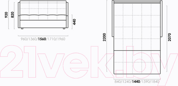 Изображение товара Диван Rivalli Турин 155 НПБ (Merino Atlantic)