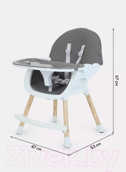 Изображение товара Стульчик для кормления MOWbaby Crispy / RH150 (серый)