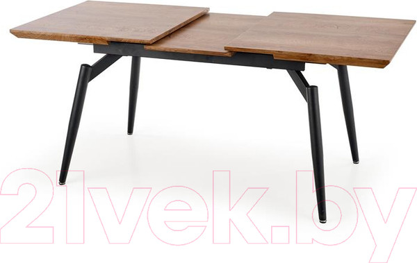 Изображение товара Обеденный стол Halmar Cambell 140-180x80x74 (дуб натуральный/черный)