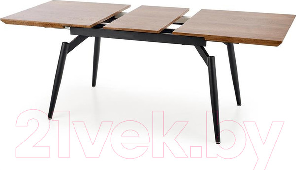 Изображение товара Обеденный стол Halmar Cambell 140-180x80x74 (дуб натуральный/черный)
