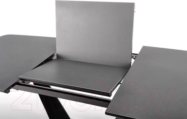 Изображение товара Обеденный стол Halmar Fangor 160-220x90x76 (темно-серый/черный)