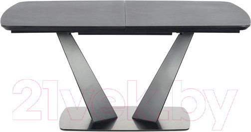 Изображение товара Обеденный стол Halmar Fangor 160-220x90x76 (темно-серый/черный)