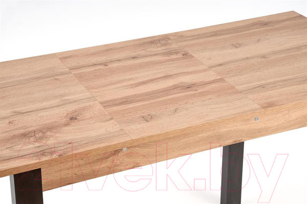 Изображение товара Обеденный стол Halmar Gino 100-138x60x75 (дуб вотан/черный)