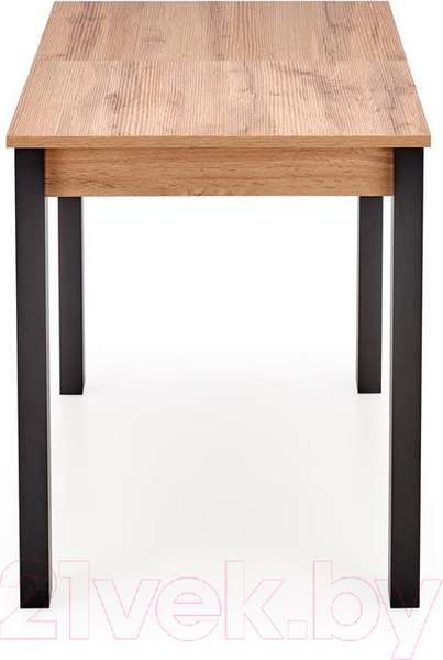 Изображение товара Обеденный стол Halmar Gino 100-138x60x75 (дуб вотан/черный)