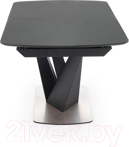 Изображение товара Обеденный стол Halmar Patrizio 160-200x90x77 (темно-серый/черный)