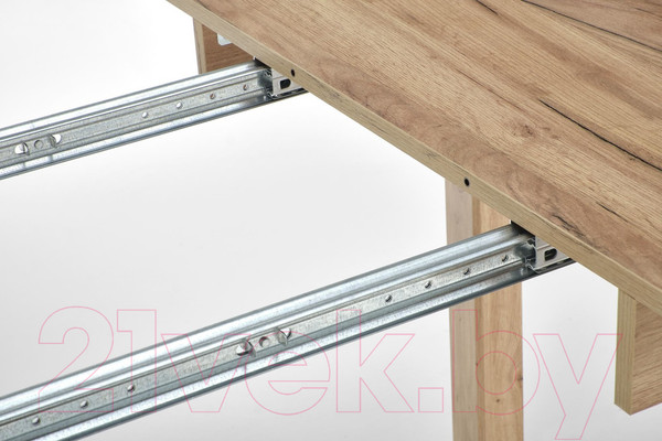 Изображение товара Обеденный стол Halmar Ringo 102-142x102x76 (дуб крафт/дуб крафт)