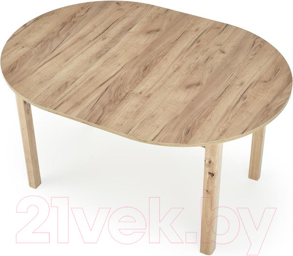 Изображение товара Обеденный стол Halmar Ringo 102-142x102x76 (дуб крафт/дуб крафт)